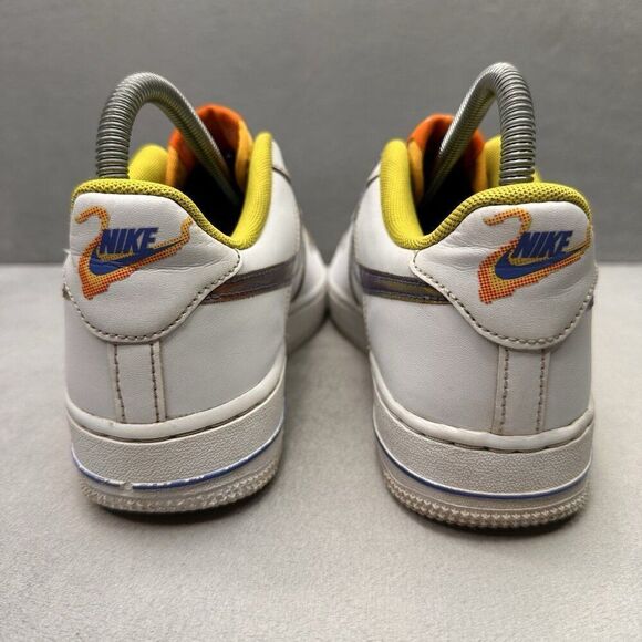 Womens 6.5 / 5Y Nike Air Force 1 Low LV8 Shoes White Magma Orange Multicolor - Picture 4 of 8